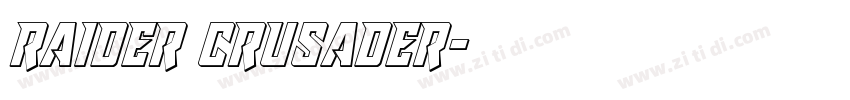 raider crusader字体转换